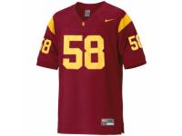 Men Nike USC Trojans #58 Rey Maualuga Red Football Jersey Red Authentic NCAA Jersey