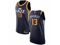 Men Nike Utah Jazz #13 Tony Bradley Navy Blue Road NBA Jersey - Icon Edition