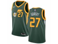 Men Nike Utah Jazz #27 Rudy Gobert Green  Jersey - Earned Edition