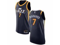 Men Nike Utah Jazz #7 Pete Maravich Navy Blue Road NBA Jersey - Icon Edition