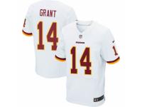 Men Nike Washington Redskins #14 Ryan Grant Elite White NFL Jersey