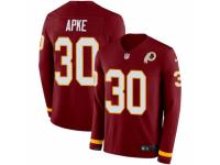 Men Nike Washington Redskins #30 Troy Apke Limited Burgundy Therma Long Sleeve NFL Jersey