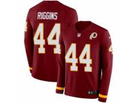 Men Nike Washington Redskins #44 John Riggins Limited Burgundy Therma Long Sleeve NFL Jersey