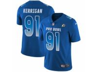 Men Nike Washington Redskins #91 Ryan Kerrigan Limited Royal Blue NFC 2019 Pro Bowl NFL Jersey