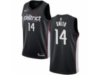 Men Nike Washington Wizards #14 Jason Smith  Black NBA Jersey - City Edition