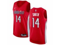 Men Nike Washington Wizards #14 Jason Smith Red  Jersey - Earned Edition