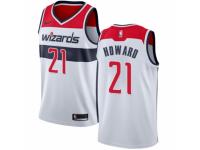 Men Nike Washington Wizards #21 Dwight Howard White NBA Jersey - Association Edition