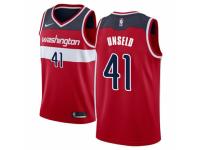 Men Nike Washington Wizards #41 Wes Unseld  Red Road NBA Jersey - Icon Edition