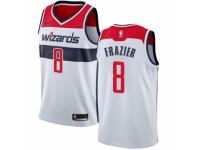 Men Nike Washington Wizards #8 Tim Frazier White Home NBA Jersey - Association Edition
