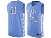 Men North Carolina Tar Heels #11 Nike Replica Jersey - Carolina Blue