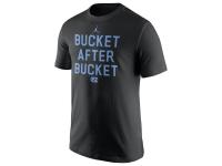 Men North Carolina Tar Heels Nike Bucket After Bucket T-Shirt - Black