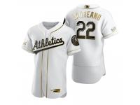 Men Oakland Athletics Ramon Laureano Nike White Golden Edition Jersey