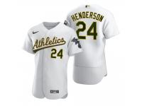 Men Oakland Athletics Rickey Henderson Nike White 2020 Jersey