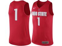 Men Ohio State Buckeyes #1 Nike Basketball Jersey - Scarlet