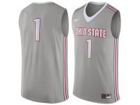 Men Ohio State Buckeyes #1 Nike Replica Jersey - Gray