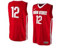 Men Ohio State Buckeyes #12 Nike Replica Master Jersey - Red