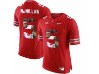 Men Ohio State Buckeyes #5 Raekwon McMillan Red With Portrait Print College Football Jersey