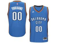Men Oklahoma City Thunder adidas Custom Swingman Road Jersey - Blue