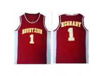 Men Orlando Magic #1 Tracy Mcgrady Red Mount Zion Christian Academy High School Stitched NBA Jersey