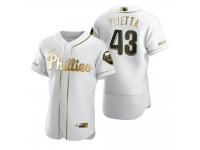 Men Philadelphia Phillies Nick Pivetta Nike White Golden Edition Jersey