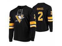 Men Pittsburgh Penguins #2 Chad Ruhwedel Platinum Black Jersey