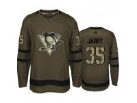 Men Pittsburgh Penguins Tristan Jarry #35 Military Camo Jersey