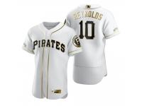 Men Pittsburgh Pirates Bryan Reynolds Nike White Golden Edition Jersey