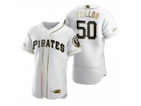Men Pittsburgh Pirates Jameson Taillon Nike White Golden Edition Jersey