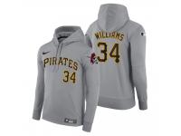 Men Pittsburgh Pirates Trevor Williams Nike Gray Road Hoodie