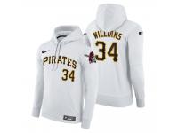 Men Pittsburgh Pirates Trevor Williams Nike White Home Hoodie