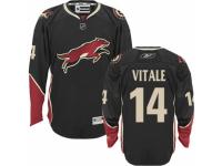 Men Reebok Arizona Coyotes #14 Joe Vitale Premier Black Third NHL Jersey