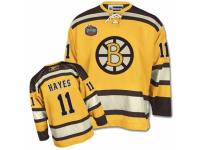 Men Reebok Boston Bruins #11 Jimmy Hayes Premier Gold Winter Classic NHL Jersey