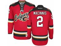 Men Reebok Calgary Flames #2 Al MacInnis Premier Red New Third NHL Jersey