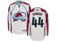 Men Reebok Colorado Avalanche 44 Mark Barberio Authentic White Away NHL Jersey