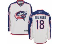 Men Reebok Columbus Blue Jackets #18 Rene Bourque Premier White Away NHL Jersey
