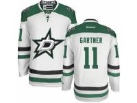 Men Reebok Dallas Stars #11 Mike Gartner Premier White Away NHL Jersey