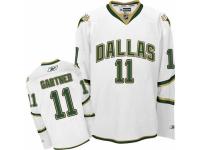 Men Reebok Dallas Stars #11 Mike Gartner Premier White Third NHL Jersey