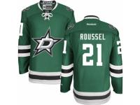 Men Reebok Dallas Stars #21 Antoine Roussel Premier Green Home NHL Jersey