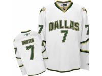 Men Reebok Dallas Stars #7 Neal Broten Authentic White Third NHL Jersey