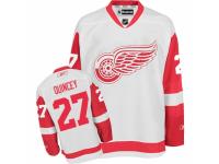 Men Reebok Detroit Red Wings #27 Kyle Quincey Premier White Away NHL Jersey