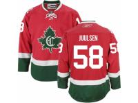 Men Reebok Montreal Canadiens #58 Noah Juulsen Red New CD NHL Jersey