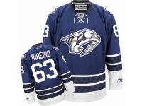 Men Reebok Nashville Predators #63 Mike Ribeiro Premier Blue Third NHL Jersey