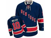 Men Reebok New York Rangers #10 J.T. Miller Premier Navy Blue Third NHL Jersey
