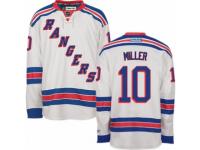 Men Reebok New York Rangers #10 J.T. Miller Premier White Away NHL Jersey