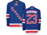 Men Reebok New York Rangers #23 Jeff Beukeboom Premier Royal Blue Home NHL Jersey