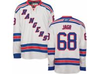 Men Reebok New York Rangers #68 Jaromir Jagr Premier White Away NHL Jersey