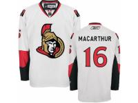 Men Reebok Ottawa Senators #16 Clarke MacArthur Premier White Away NHL Jersey