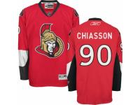 Men Reebok Ottawa Senators #90 Alex Chiasson Premier Red Home NHL Jersey