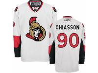 Men Reebok Ottawa Senators #90 Alex Chiasson Premier White Away NHL Jersey
