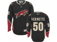Men Reebok Phoenix Coyotes #50 Antoine Vermette Premier Black Third NHL Jersey
